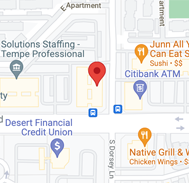 Google maps location in Tempe, Arizona. 