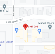 Google maps location in Tucson, Arizona.